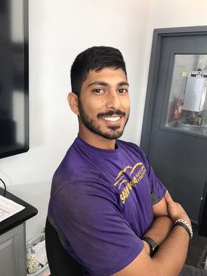 Service with a smile come see Shaan