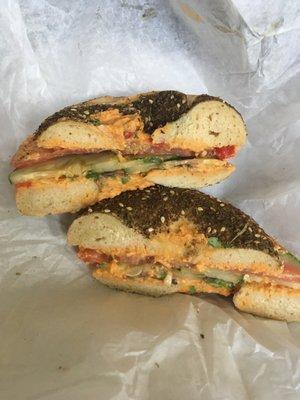 Zaatar bagel