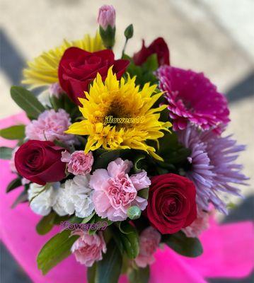 Tea Cup Mixed Flower Arrangement