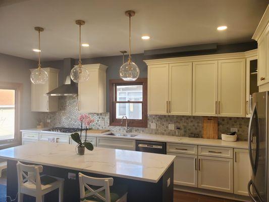 Renovated kitchen.