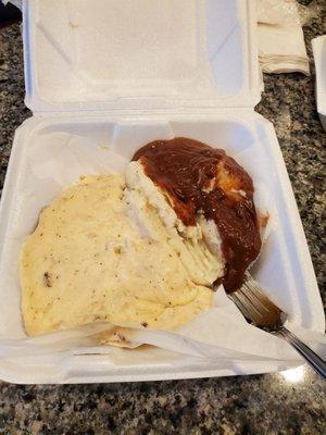 Chicken Fried Steak (why 2 different gravy's???)