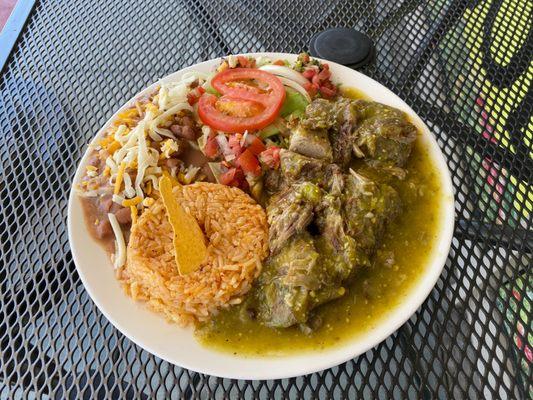 5. Chile Verde Plate 5.  Delicious