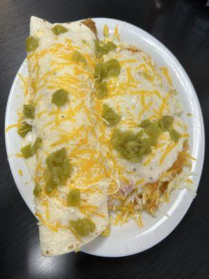 Chicken Fried Steak Burrito