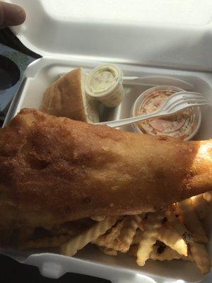 Fish & Chips , way to big, AWESOME