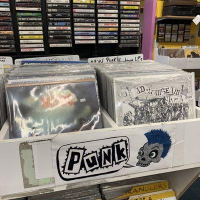 Punk CD section @ Last Vestige Music