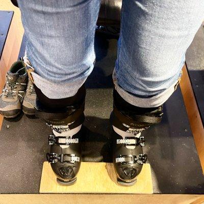 Ski boot fitting