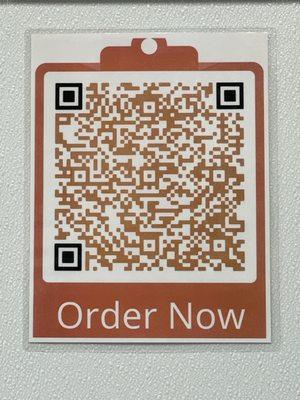 QR code for menu