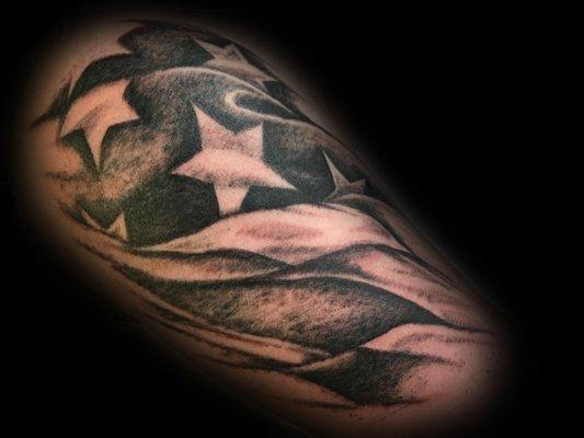 American Flag on Upper Arm