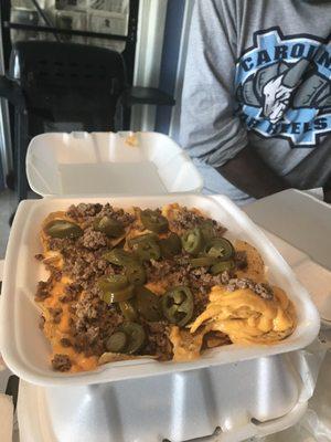 Ground beef nacho supreme