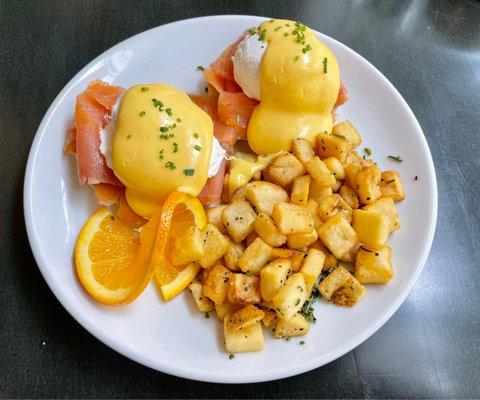 Lox Eggs Benedict.