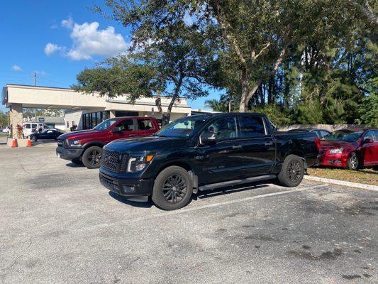 Nissan Titan V8 that I chose to rent!