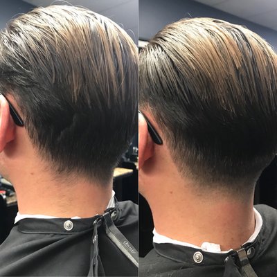 Before/after - 2 week clean up cut