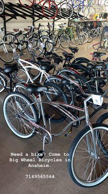 We carry new and used bicycles for any budget!