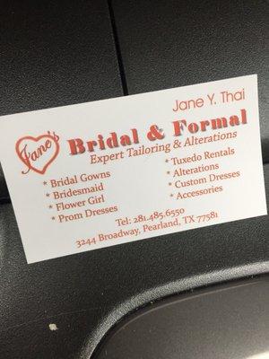 Jane's Bridal & Formal