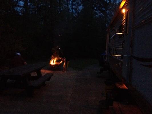 Beautiful evening for a campfire