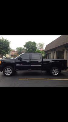 2012 Denali HD bedside repair that was done by Rick's Auto Body