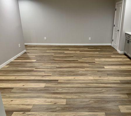 Basement LVP Flooring