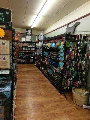 Pet room is filled with super premium pet food.