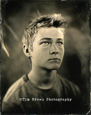 Tintype portrait create in Tim's Salida, Colorado Studio