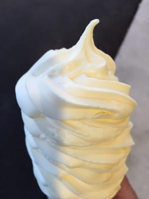 Soft serve Dole pineapple whip- reminiscent of Disneyland...