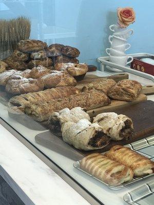 Here are some of the breakfast pastry items.