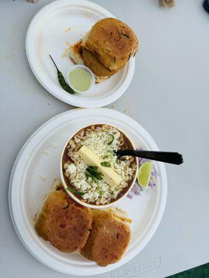 Spicy Amul Cheese Pav Bhaji