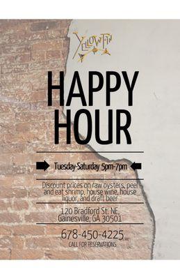 Happy hour...restaurant is open till 10