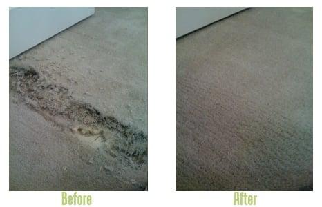 Carpet Repair before and after service