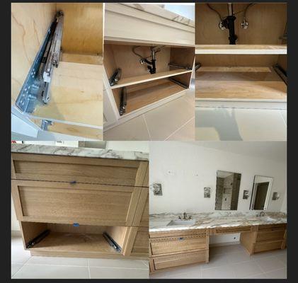 This is quality of beautiful work every time we are more professional removing dust inside construction cabinets!