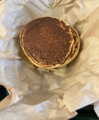 This is the patty melt, looks like a pancake? Not sourdough