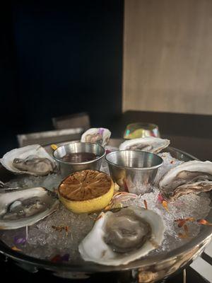 1/2 dozen oysters