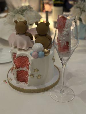 Gender reveal cake