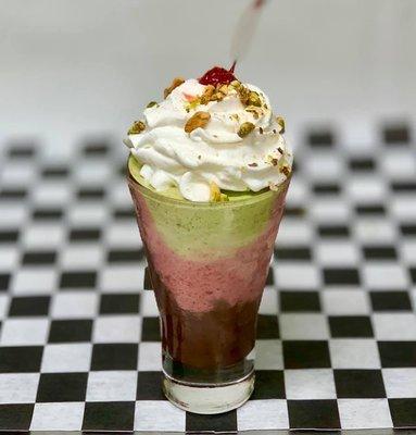 Italian spumoni dessert