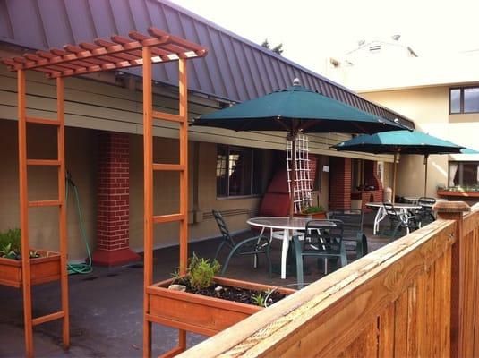 Patio / sitting area out front.