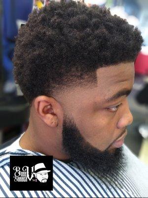 Taper faded afro