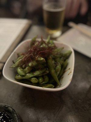 Spicy edamame