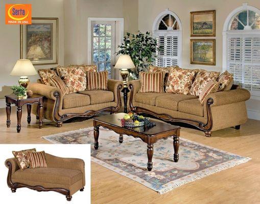 High Style Living Room Sets are available too.