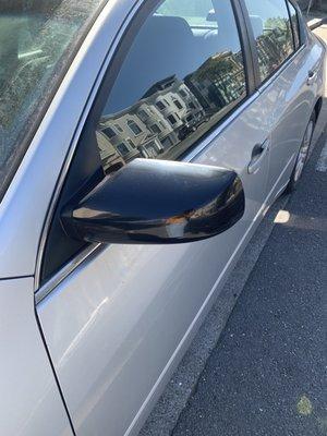 Fixed driver's side mirror