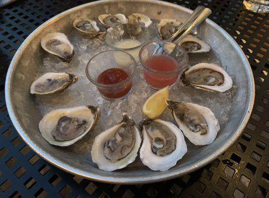 Dozen oysters