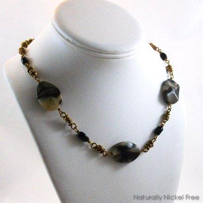 Septarian Stone Necklace