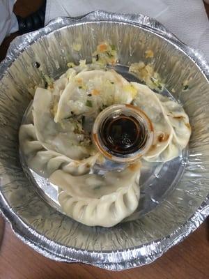 Veggie dumplings...or what's left of them