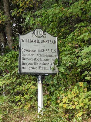 William B. Umstead Historical Marker