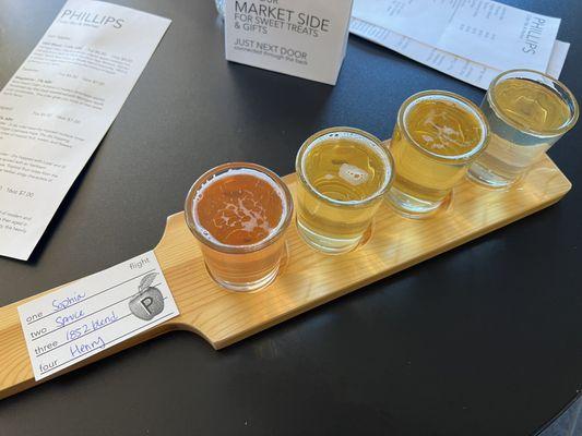 Cider flight