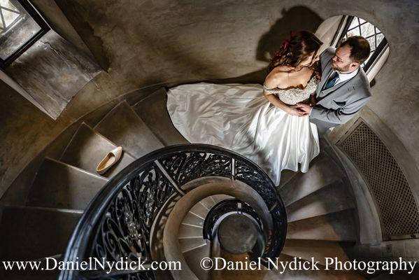 Disny Beauty & The Beast inspired wedding portrait at Skylands Manor