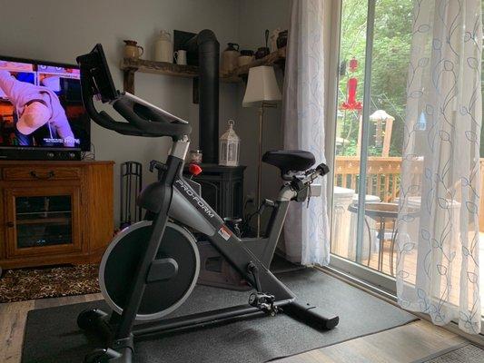 Brand new exercise bike with monitor that does not work.