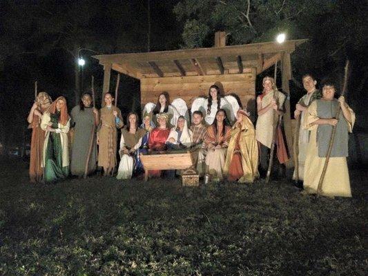 Our annual Live Nativity at Christmas