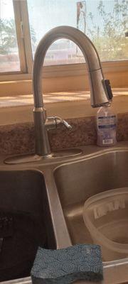 New kitchen sink faucet.