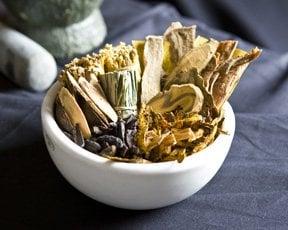 Bowl of Chinese Herbs