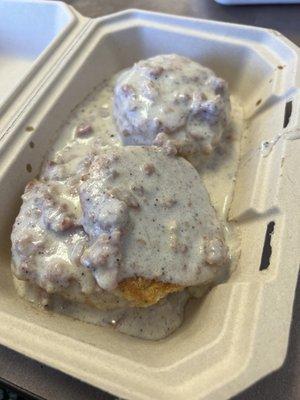 Biscuits and gravy