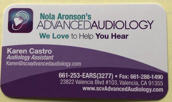 My awesome Audiologist